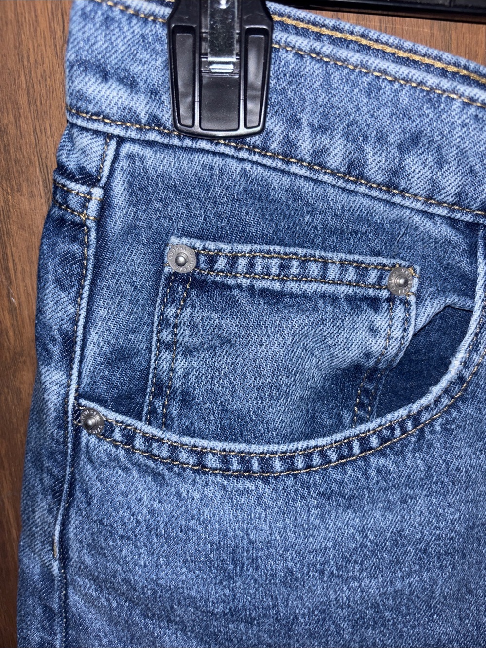 Universal Thread Dark Blue Denim Jeans with Contrast Stitching - Picture 5 of 15